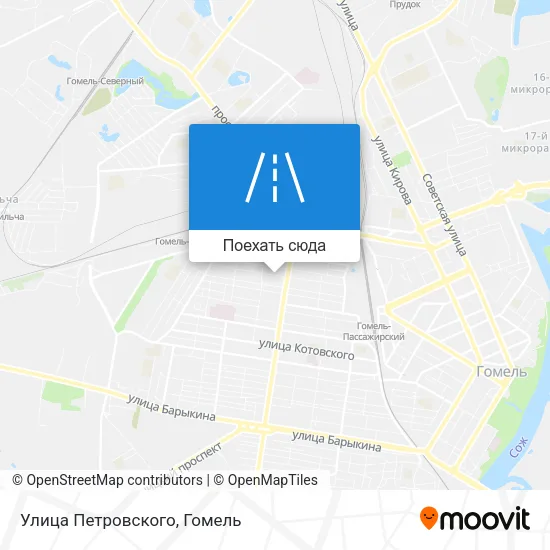 Карта Улица Петровского