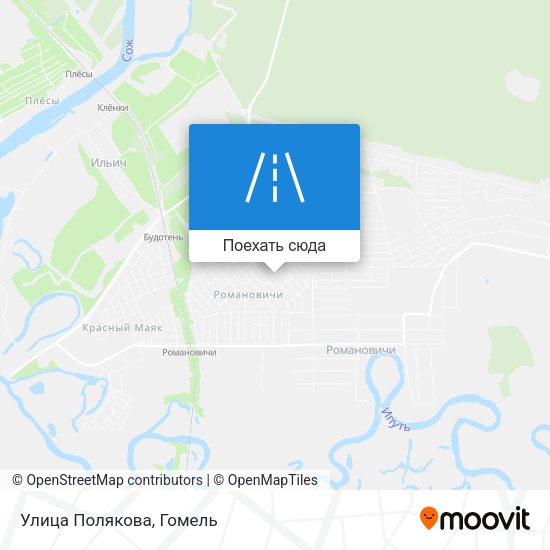 Карта Улица Полякова