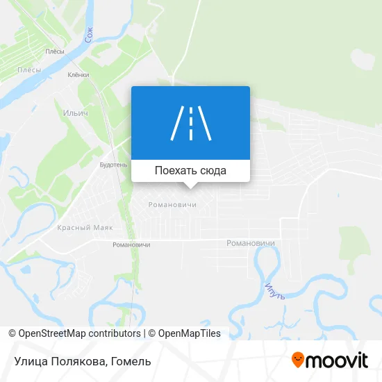 Карта Улица Полякова