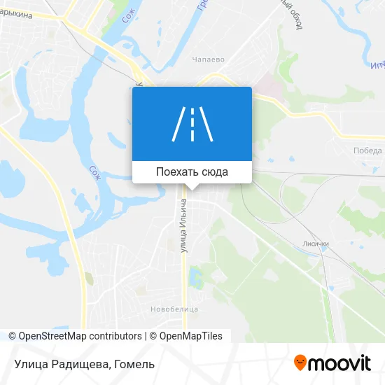 Карта Улица Радищева