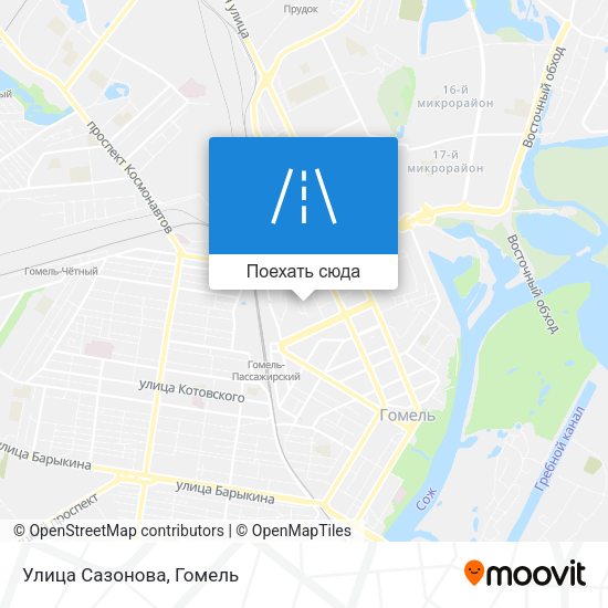 Карта Улица Сазонова