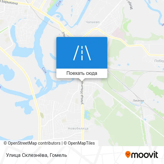Карта Улица Склезнёва