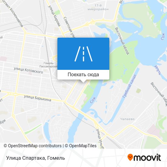 Карта Улица Спартака