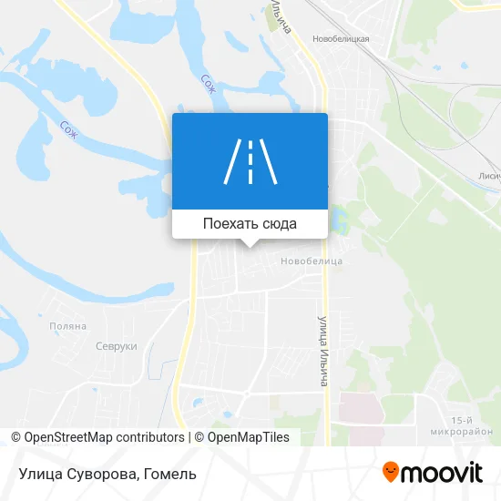 Карта Улица Суворова