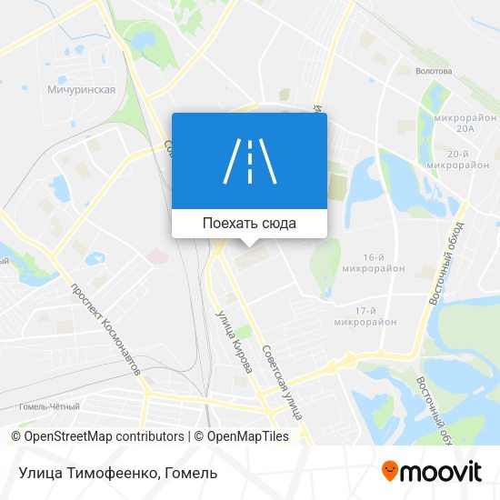 Карта Улица Тимофеенко