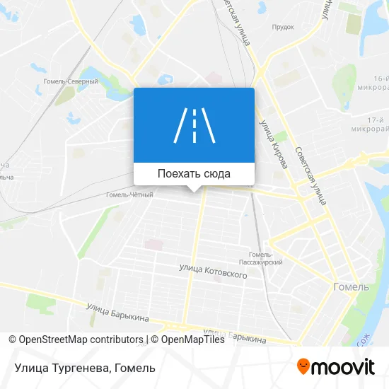 Карта Улица Тургенева