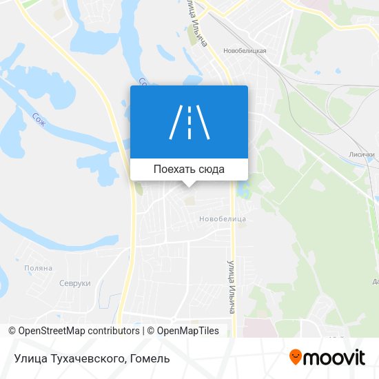 Карта Улица Тухачевского