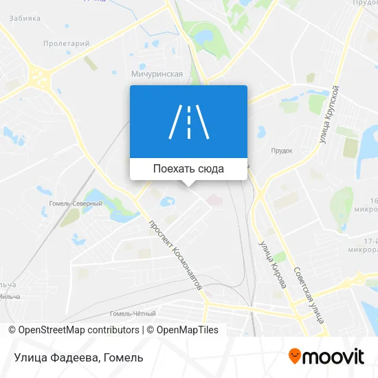 Карта Улица Фадеева