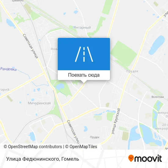 Карта Улица Федюнинского