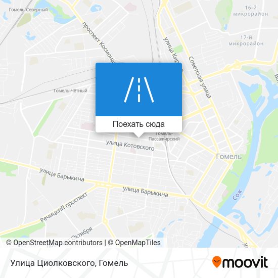 Карта Улица Циолковского