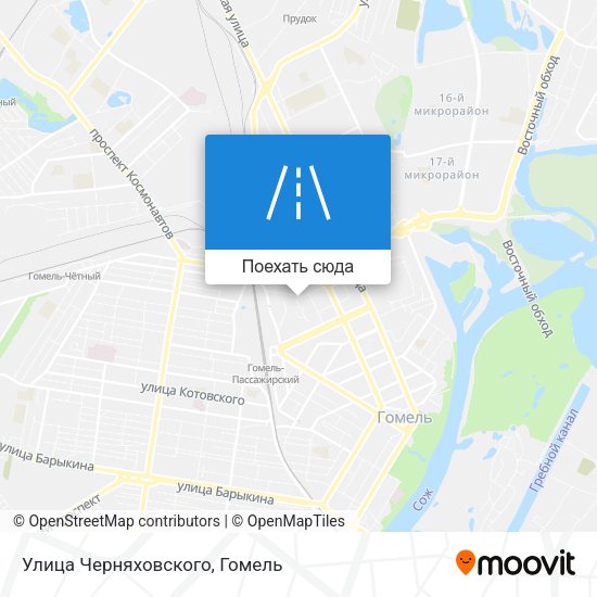 Карта Улица Черняховского