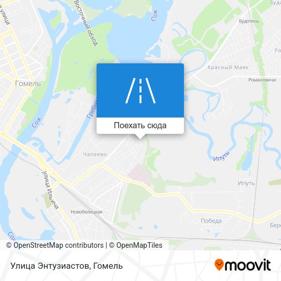 Карта Улица Энтузиастов