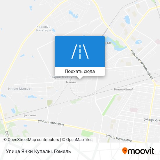 Карта Улица Янки Купалы