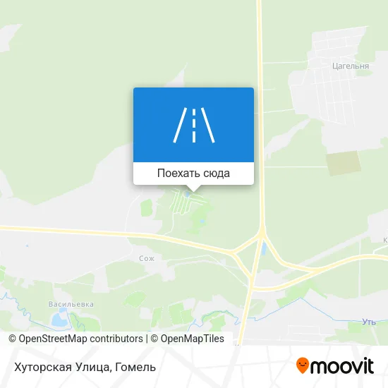 Карта Хуторская Улица