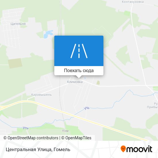 Карта Центральная Улица