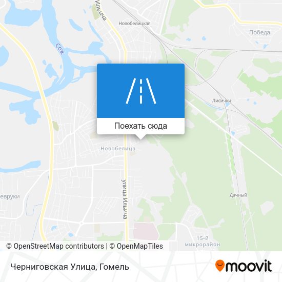 Карта Черниговская Улица