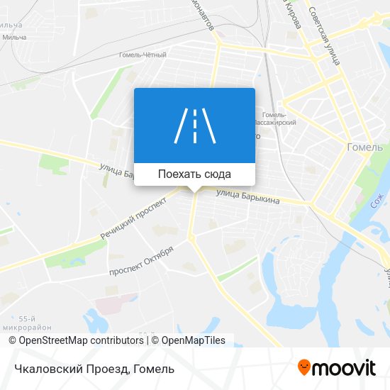 Карта Чкаловский Проезд