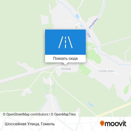Карта Шоссейная Улица