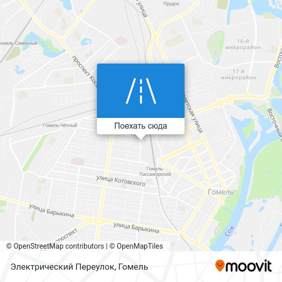 Карта Электрический Переулок