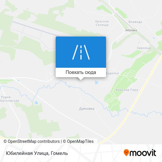 Карта Юбилейная Улица