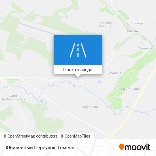 Карта Юбилейный Переулок