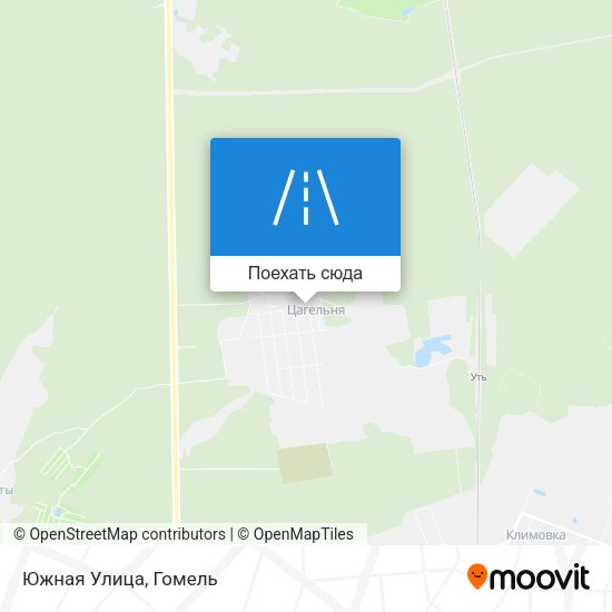 Карта Южная Улица