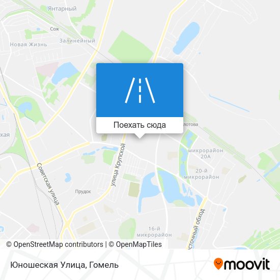 Карта Юношеская Улица
