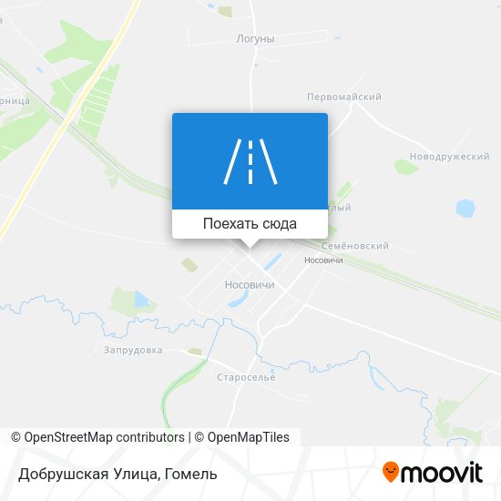 Карта Добрушская Улица