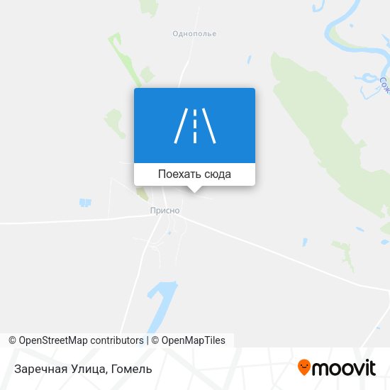 Карта Заречная Улица