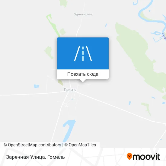 Карта Заречная Улица