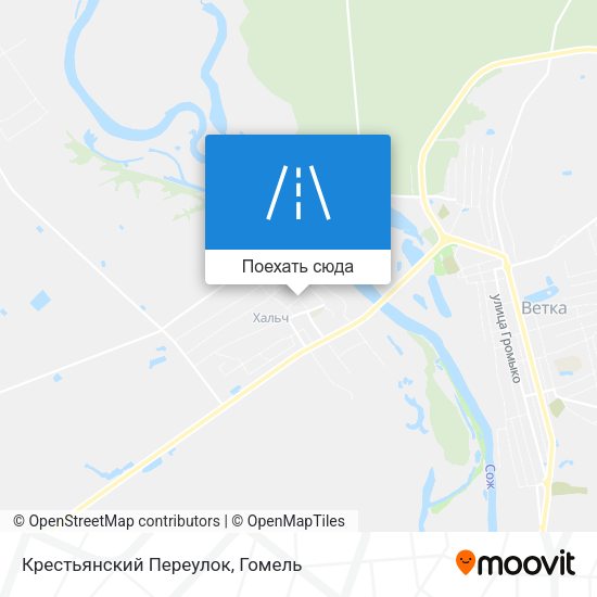 Карта Крестьянский Переулок