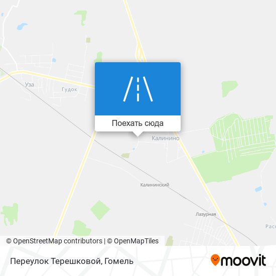 Карта Переулок Терешковой