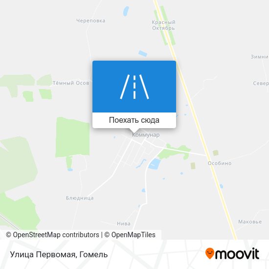 Карта Улица Первомая