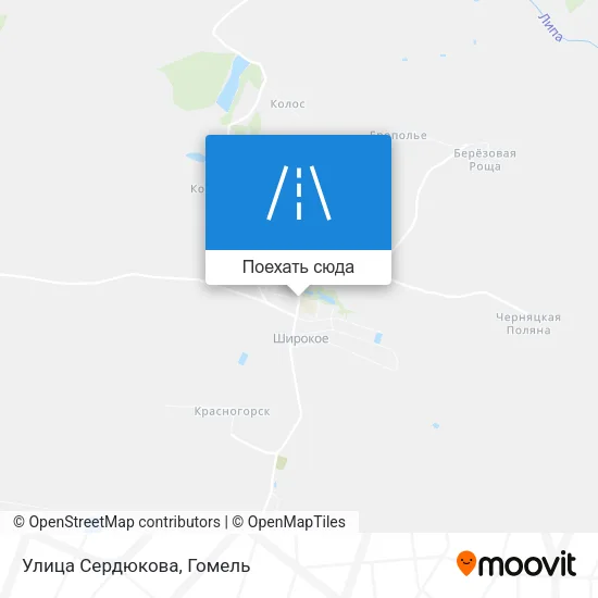 Карта Улица Сердюкова
