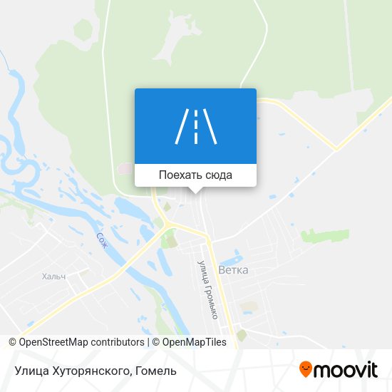 Карта Улица Хуторянского
