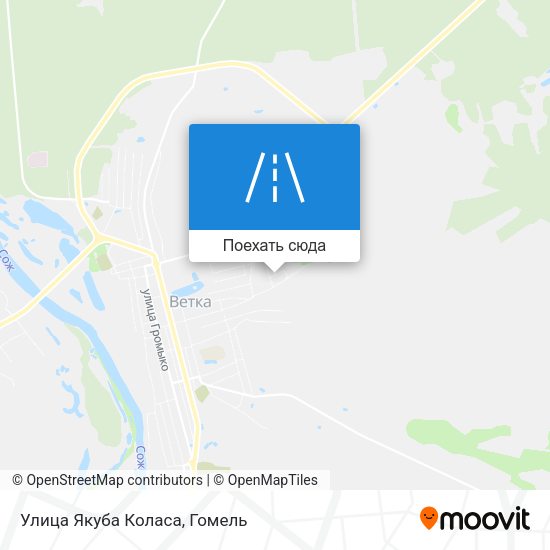 Карта Улица Якуба Коласа