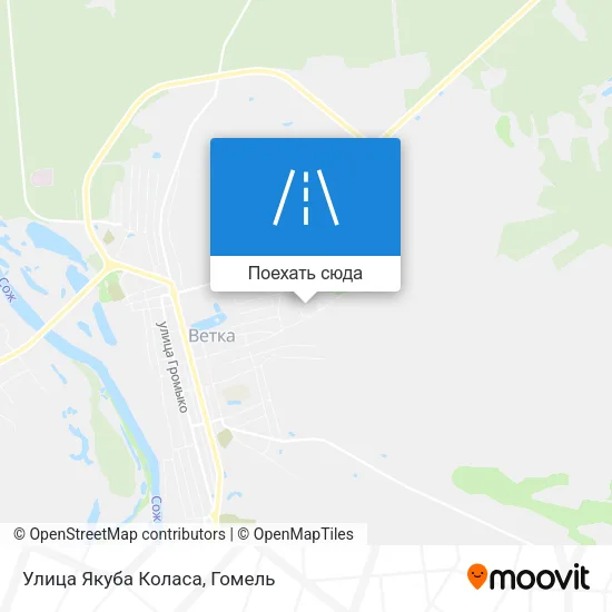 Карта Улица Якуба Коласа