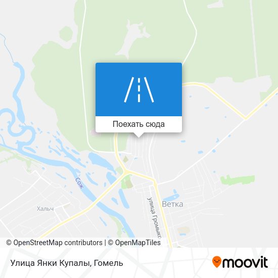 Карта Улица Янки Купалы
