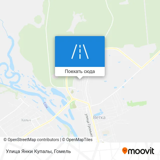 Карта Улица Янки Купалы