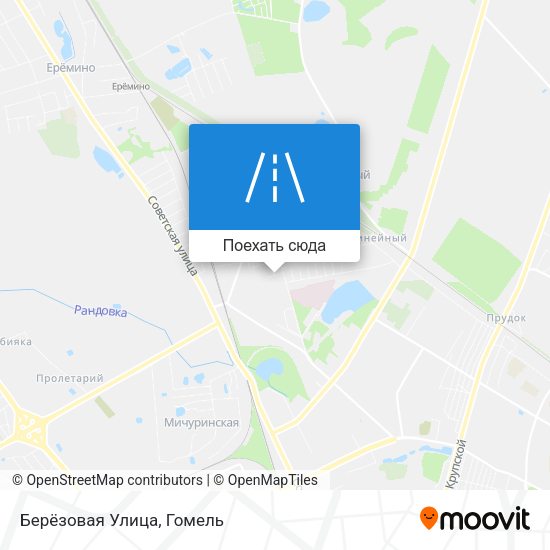 Карта Берёзовая Улица