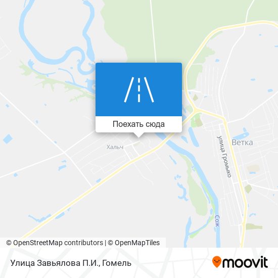 Карта Улица Завьялова П.И.