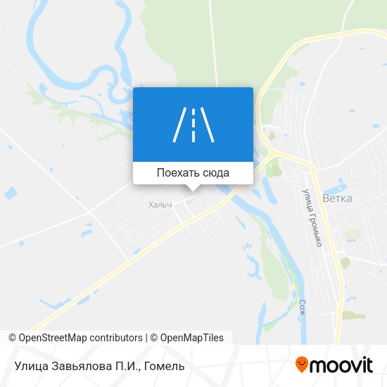 Карта Улица Завьялова П.И.