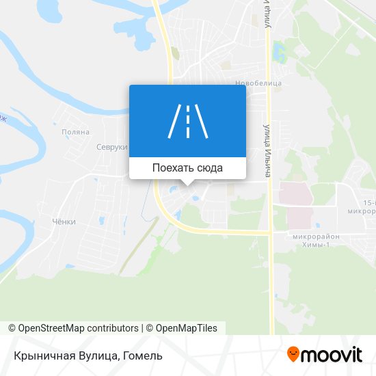 Карта Крыничная Вулица