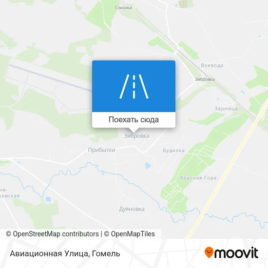 Карта Авиационная Улица