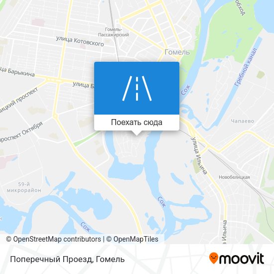 Карта Поперечный Проезд