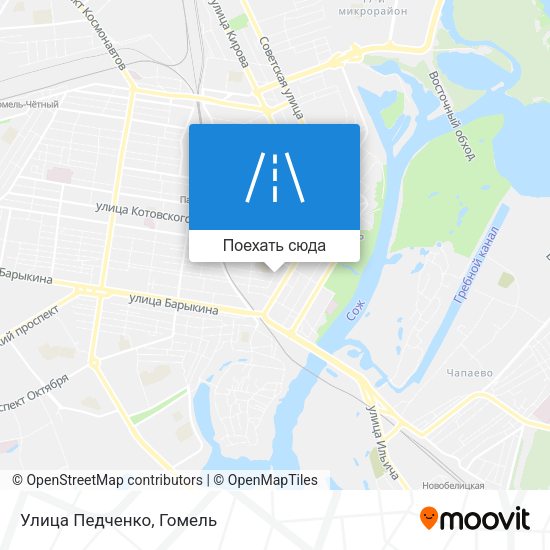 Карта Улица Педченко