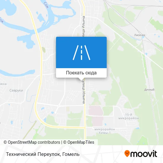 Карта Технический Переулок