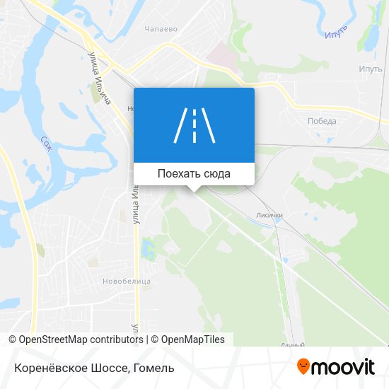 Карта Коренёвское Шоссе