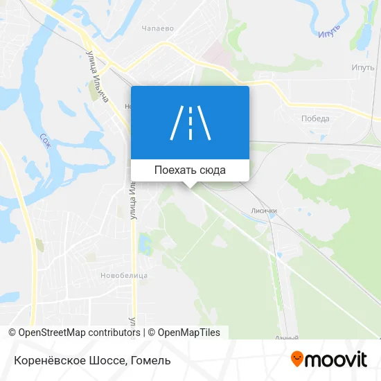 Карта Коренёвское Шоссе
