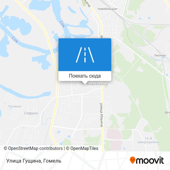 Карта Улица Гущина